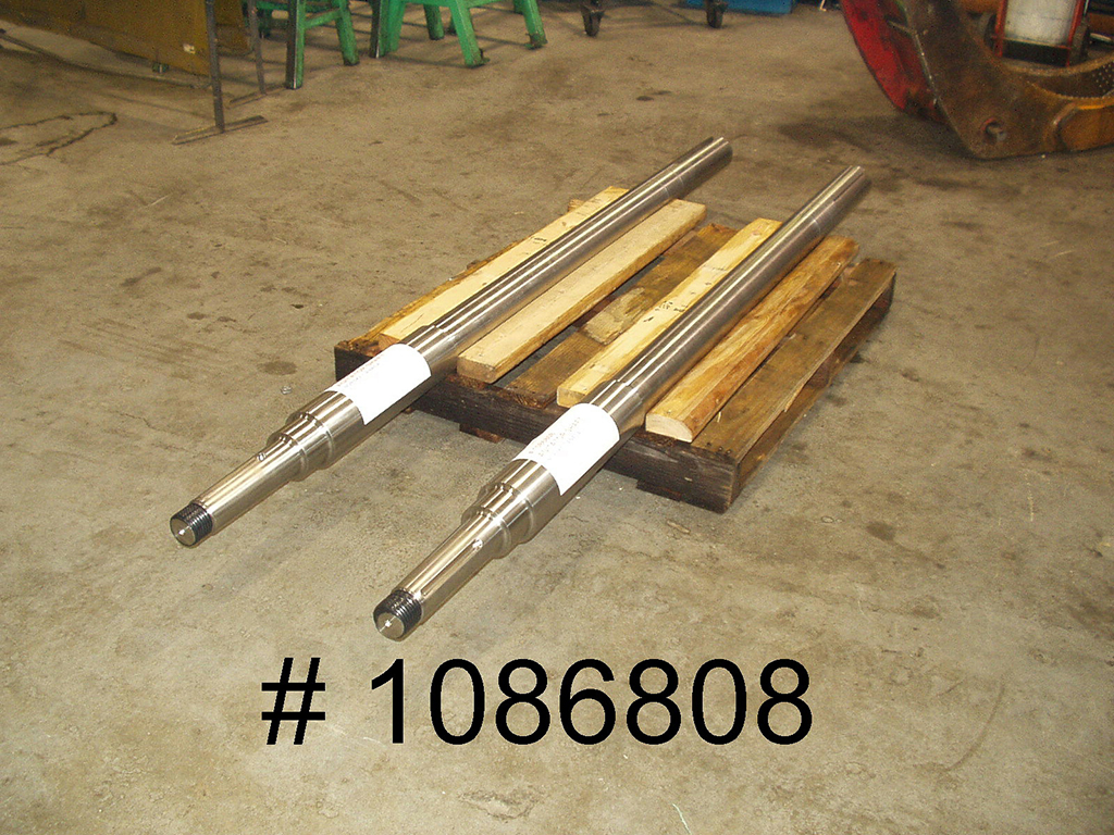 titanium shafts for pulp and paper