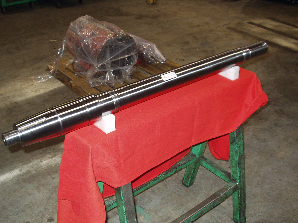 pump shaft for pulp mill